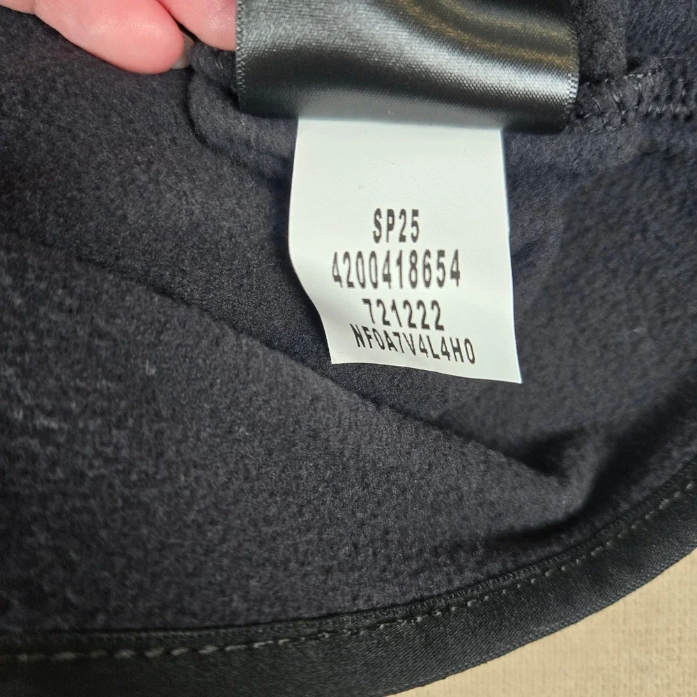 The North Face Mens Black Fleece 1/4 Zip Pullover Chateau Ste Michelle Large